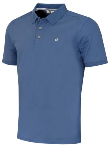 Calvin Klein Mens Campus Polo Shirt - Denim Blue - XL
