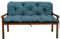 Gartenbankauflage Bankauflage Bankkissen Sitzkissen Polsterauflage V2 (150x60x50, Türkis)