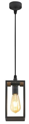 Lindby Ceiling Light Outdoor Filimon dimmable (Modern) in Black Made of Aluminium (1 Light Source, E27) from Pendant Lighting Outdoor