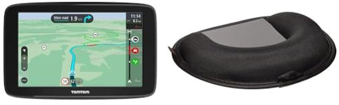 TomTom Navigationsgerät GO Classic (5 Zoll), Schwarz & Armaturenbretthalterung für Alle Modelle (Start, Via, GO Basic, Essential, Premium, Rider, Camper)