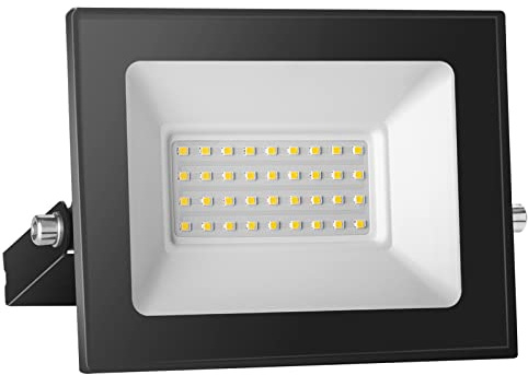 loyal Outdoor LED Floodlight 12V DC, 30W Outdoor Security Lighting 3000LM, Cool White 6000K Outdoor LED Spotlight, IP65 Waterproof Fixtures and Lighting for Entrance Patio Garden Yard