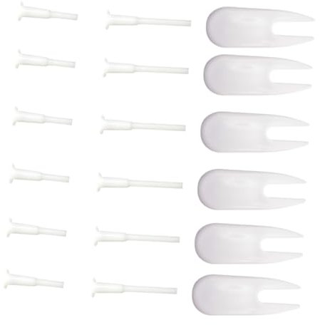 Supvox 1 Satz Croissant Übungsstopfen Vorbau-Kit Yoga-Kit aufblasbare Analplugs aufblasbarer Kugelstecker ersetzen aufblasbarer Ball Zubehör Gymnastikball Fitness Yoga-Ball Plastik Weiß