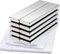 Keukenket 40x10x3MM Neodym Magnete Extra Stark, Magnete Stark mit Selbstklebender Rückseite, 10 Stück Starke Magnete Rechteckig Magnete Stark für Whiteboard Küchen, Büros