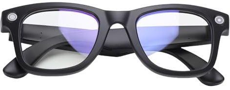 Plyisty Smart Brille mit 1080p -Kamera, Sprachregelung, Echtzeitübersetzung, 12 -Stunden -Akkulaufzeit, 4G -Lagerung für Männer Frauen, Reisen, Geschäft (Antiblaulicht)