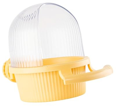 Distributeur de nourriture pour perroquets de grande capacité à suspendre avec perchoir pour perruches et calopsittes Solution d'alimentation pour oiseaux