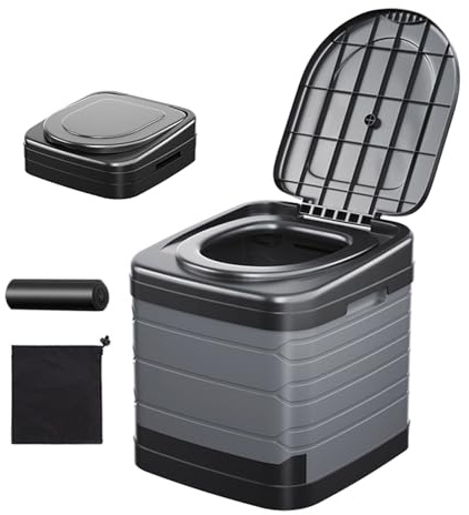 Toilette Portable，Toilette Camping，Urinoir Unisexe pour Voiture, Toliet pour Hommes et Femmes, Seau Hygiénique pour Voiture,Seau de Toilette Mobile Unisexe,Idéal pour Le Camping, la Randonnée