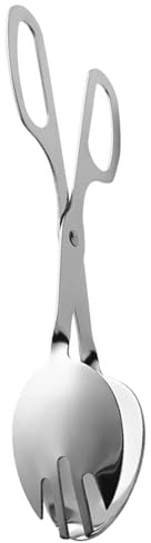 HIAKDOFT Pinzas para Servir Ensalada y Pan de Acero Inoxidable 20 CM Mango Ergonómico Antideslizante Ideales para Buffet Barbacoa y Cocina Profesional