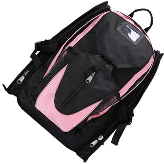 ICDKOYK Mochila para Patines de Ruedas Profesional de Gran Capacidad para niños Porta Patines sobre Hielo Negro pequeño, Rosa, l