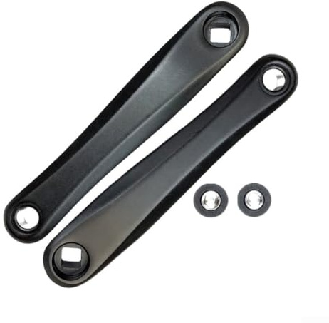 Brazo de manivela de 170 mm, juego de manivela de aluminio, manivela de aluminio, agujero de rombo, piezas de repuesto para bicicleta eléctrica, bielas para motor central
