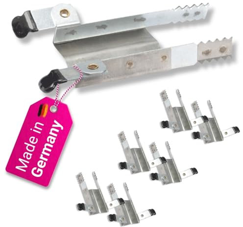 Klemmsicherung für Rollladen Einbruchsicherung - 6 Stück im Set [3x685330] Silber
