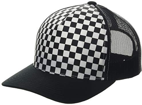 Flexfit Uni 6506CB-Checkerboard Retro Trucker Kappe, Black/White, one Size
