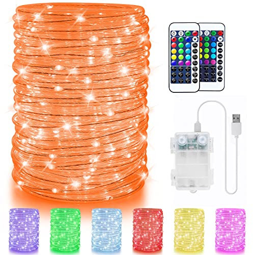 10M LED Schlauch Lichterkette Batterie Außen, USB Outdoor Lichterkette, Bunt Lichtschlauch Lichterkette, Balkon Lichterschlauch mit RGB Fernbedienung für Innen Zimmer Hochzeit Patio Garten Balkon Deko