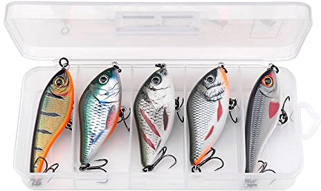 Kunstköder Köder Angeln 5pcs / Box Mix Jerkbait Angelköder Set 9g 13g Langsam sinkende Wobbler for Hecht Fischköder for Angeln Kunstköder Kit Fischereigeräte