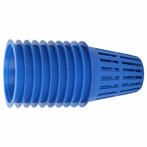 Fdit 10Pcs Cestino per Piantare Coltivazione Etc Pipeline Box Mesh Cup Cestino in Rete di Plastica Cestino per la Spesa per Balcone Giardino (Blu)