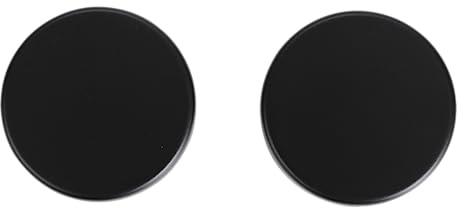 Bricard 27E4082 Paire de Rosaces Osmose 2, Porte de Chambre, Porte Intérieure sans clé (Bec de Cane). Noir Mat.