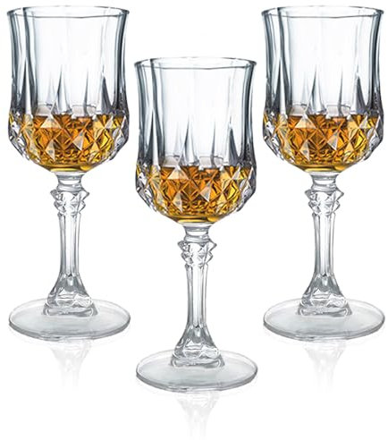 Soopiiso Lot de 3 verres à liqueur avec pied / sherry / tequila - 50 ml