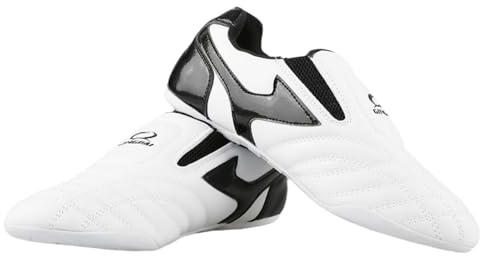 Viaoragiosa Scarpe da Taekwondo,Scarpe da Allenamento Taekwondo,Scarpe da Ginnastica per Taekwondo,Antiscivolo,Stabile,Comodo,Traspirante,Unisex,Adatto per Palestra,Kung Fu,Taichi,Arti Marziali.
