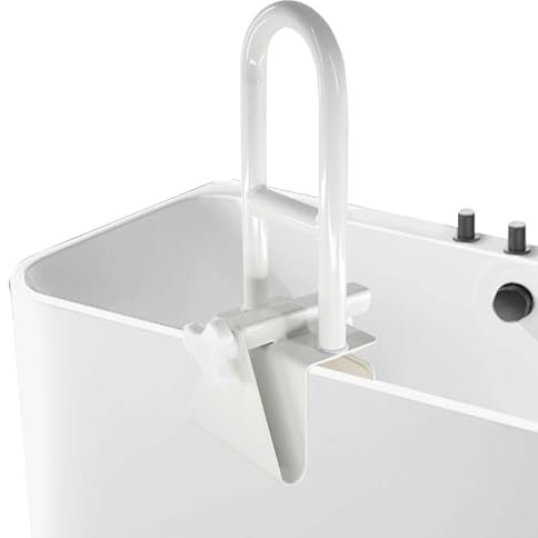 Barre d'Appui Baignoire Senior, Barre d'Appui Baignoire Senior Réglable, Poignée Baignoire de Sécurité Blanche, Barre Baignoire Sans Percage, Soutien pour Handicapé, Âgé, Enceint (8-17.5cm)