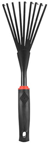 TOYANDONA Râteau De Jardin Acier Inoxydable à Denture Large Outil Pratique pour Ramassage Herbes Coupées Manche Bois Robuste pour Pelouse Et Cour Extérieure