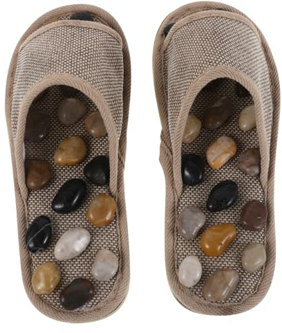 VICASKY Pantofole Massaggianti per Piedi con Pietre Terapeutiche Sandali Antiscivolo per Uso Domestico e Spa Comodi Unisex per Uomini e Donne