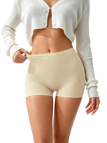 Shorty Femme Sans Couture Court Cycliste Sous Robe 123EU1 Nude Chair XL
