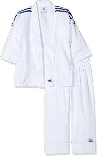 Adidas 200 Evolution Kimono di judo, Bambini, Bianco, 140/150 cm