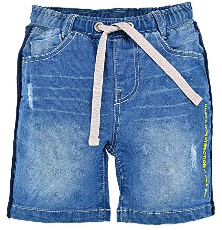 Bondi Bermuda pour garçon « Tracteur » 33128 - Bleu - Short tendance avec imprimé tracteur, parfait pour l'été, les loisirs et les activités de plein air, bleu, 92