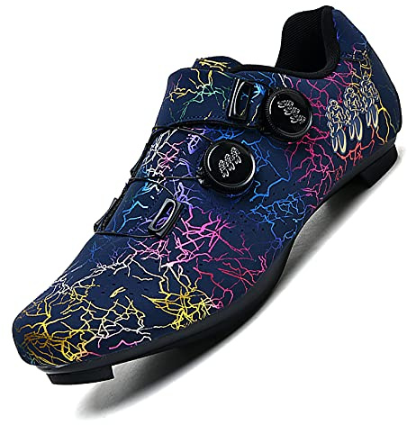 JUHUYP Chaussures de Cyclisme Chaussure Velo Route Homme Femme Chaussure VTT Compatible avec Look Delta SPD SPD-SL Chaussures de Vélo de Sport de Plein