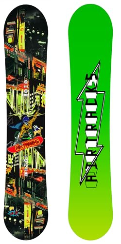 Airtracks Herren Snowboard Freeride Freestyle - Fun City Carbon Wide Hybrid Rocker 155 cm