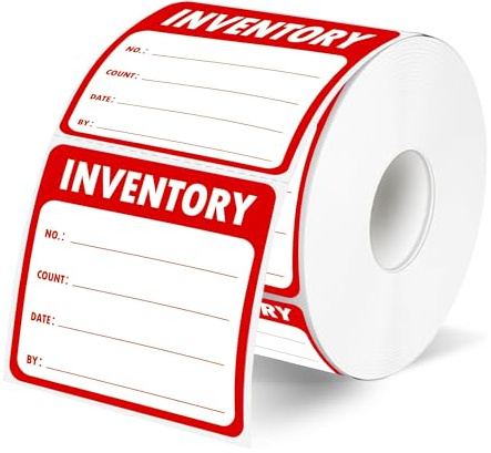 Lot de 600 étiquettes d'inventaire autocollantes 5,1 x 5,1 cm – Étiquettes de contrôle des stocks avec code couleur pour marquer, organiser, noter des articles d'inventaire