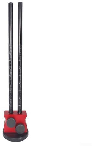 Oniissy Woodworking Double Head Wheel Marking Gauge Scriber Ruler with Metric and for Imperial Scales, for Stainless Steel Cutters, for Long Lasting Aluminum Alloy Body for