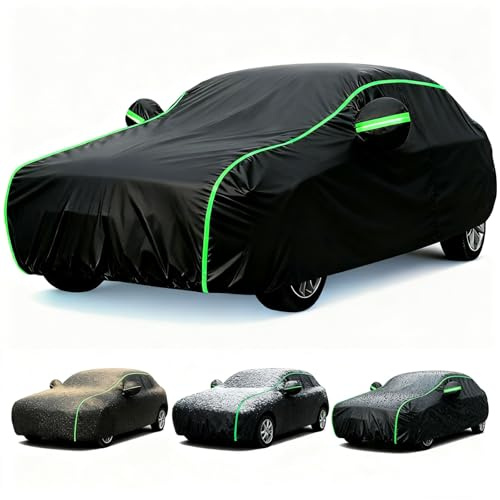 Telo Copriauto da Esterno per Lancia Voyager 2011-2015,Copertura Auto per Esterno,Impermeabile Anti UV Resistente Alla Neve e Antigraffio,Protezione Invernale,con Zip Laterale yfHL