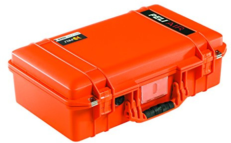 PELI 1525 Air lätt skyddskåpa för DSLR kamerakartanringar och krossbar utrustning, vatten- och dammtät, 26 l volym, tillverkad i USA, utan skuminnehåll, färg: Orange