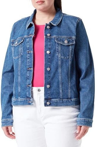 Tommy Hilfiger Giacca in Jeans Donna Denim Slim Jacket Elasticizzata, Blu (Mel), 38