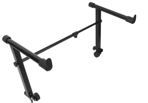 Jectse Adattatore di Estensione per Supporto Tastiera, Range di Regolazione 42‑75 Cm Supporto per Pianoforte Digitale Elettrico, Supporto Portatile per Tastiera Raddoppiato a 2 Livelli,