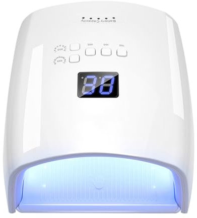 Lámpara de uñas UV LED de 48 W, 30 LED, secador de uñas inalámbrico, luz de curado de esmalte de gel recargable, lámpara de uñas LED blanca, lámpara de gel inalámbrica, lámpara secadora de uñas, lámpa
