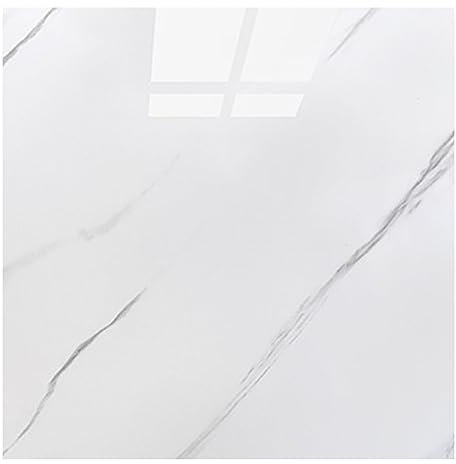 Self Adhesive Floor Tiles, 22 Pcs 30cmx30cm Peel and Stick PVC Floor Tiles, 2.5mm Thickness Waterproof Marble Effect Flooring Tiles Covers for Bathroom Kitchen Living Room (Cloud White)