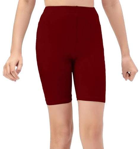 NetSetUK Girls Kids Cycling Shorts Plain Strechy Sports Dance School P.E Gym Summer Girls' Shorts Pants for Activewear