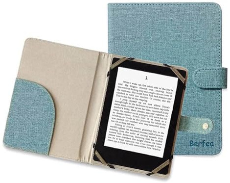 ENJOY-UNIQUE Book Style skyddsfodral för 15 cm e-bokläsare, fodral för Pocketbook Verse Lite, Verse Pro Colour, Fashion 630, Basic Lux 4, Touch LUX 5, Sense 6 tums e-läsare 6 tum e-bläck