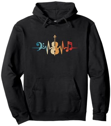 Violoncelliste Battement De Cœur Violoncelle Sweat à Capuche