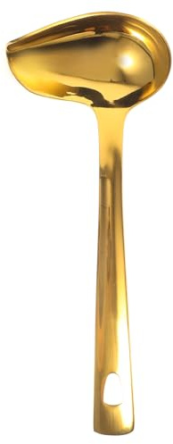 HEMOTON Cuchara para Salsa Cucharón Multiusos de Acero Inoxidable 304 Acabado Fino, Adecuado para Cocina Doméstica y Servir