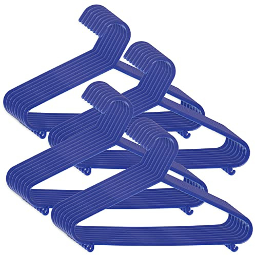 Bieco appendiabiti bambini 32 pezzi Blu | appendini bambini lunghezza 30 cm | grucce bambini | grucce neonato | appendiabiti per bambini | per armadio neonato cameretta | attaccapanni bambini