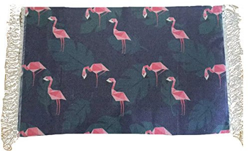 DUOSHIDA Couverture tissée à la Main (100% Coton peigné) pour Yoga, méditation, Plage, fête, Bird, 24 * 71
