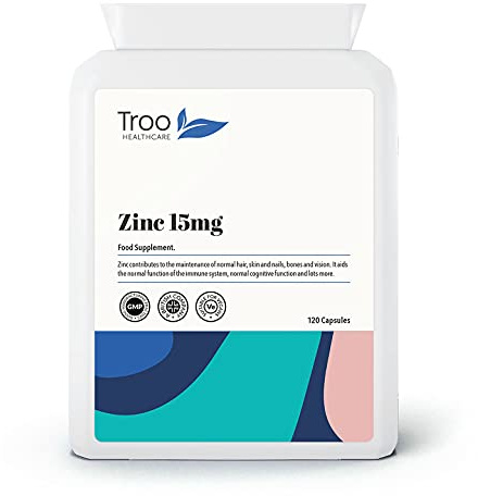 Troo Health Care Zinc 15mg 120 Capsules
