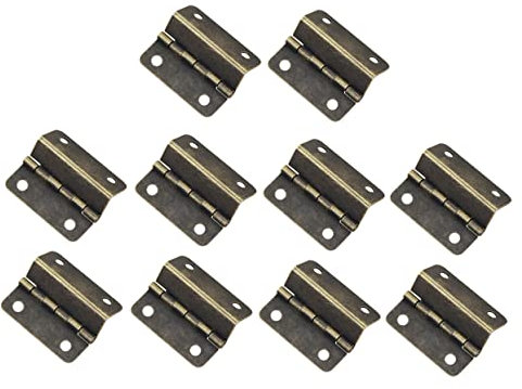 10 Pièces Charniere Porte de Porte Pliantes, meubles de maison matériel Charnière de, Charnière À Trois Volets 1,61 x 1,14 x 0,47 pouce