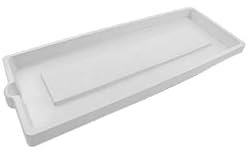 SOTTOVASO PER FIORIERA RETTANGOLARE cm 60 x 25 x 3,4 - ghiaccio