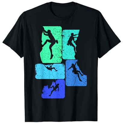 Klettern Kletterer Bergsteigen Bouldern T-Shirt