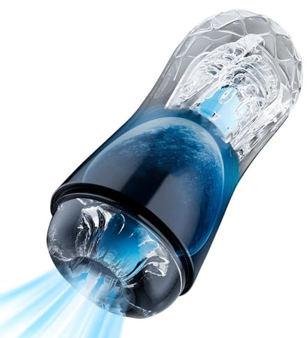 GKLWEJ Masturbatore per Uomo, Transparent Masturbtore per Uomini con Vagine Vere, Masturbatori Maschili Sex Toys Uomo