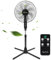 Taylor Swoden Ventilatore a Piantana con Telecomando, Potente Silenzioso, 7 Pale, Timer 9H, 3 Velocità & 3 Modalità (Normale/Naturale/Sleep), Oscillazione 80°, Altezza Regolabile, 50W, Nero