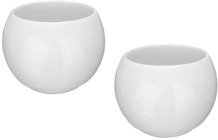 QUARKZMAN 2 Stück handgefertigte Teeschalen 150ml / 5oz Eisriss Dekoration Chinesische Japanische Teetasse Keramik Gong Fu Teeset für Büro Zuhause Geschenke, Weiß